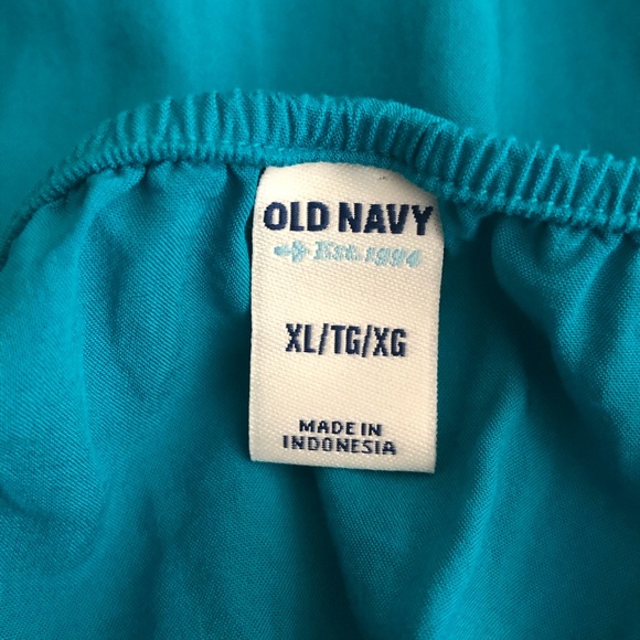 Old Navy Turquoise Sleeveless Dress Size XL Ruffle Details Flowy Lightweight - Picture 2 of 13